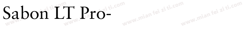 Sabon LT Pro字体转换